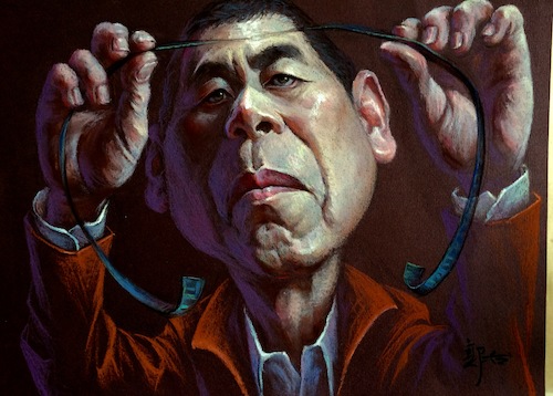 肖像漫画金奖作品 冯小刚