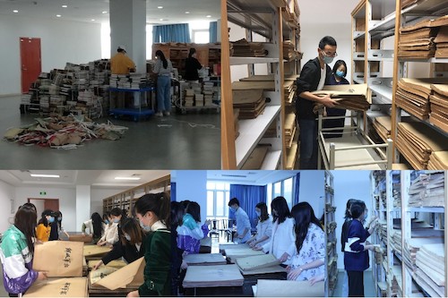 图6：69成人小说
学生支部进行图书馆历史资料整理劳动教育实践课活动
