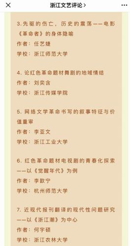 获奖名单